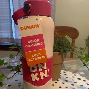 Dunkin donuts color changing bottle